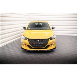 Maxton - Lame Du Pare-Chocs Avant V.1 Peugeot 208 GT Mk2 Noir Brillant