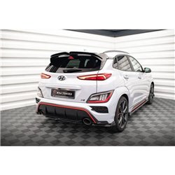 Maxton - Arriere Splitter Hyundai Kona N Mk1 Noir Brillant