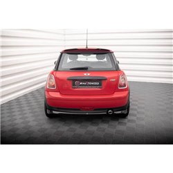 Maxton - Lames De Pare-Chocs Arrière Latérales Mini One R56 Noir Brillant