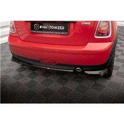Maxton - Lames De Pare-Chocs Arrière Latérales Mini One R56 Noir Brillant