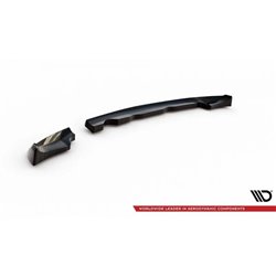 Maxton - Lames De Pare-Chocs Arrière Latérales Mini One R56 Noir Brillant