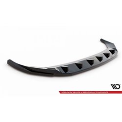 Maxton - Lame Du Pare-Chocs Avant V.2 Audi SQ5 / Q5 S-Line SUV / Sportback Mk2 Facelift Noir Brillant