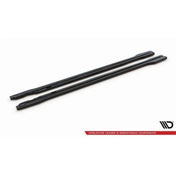Maxton - Rajouts Des Bas De Caisse Audi SQ5 / Q5 S-Line SUV / Sportback Mk2 Facelift Noir Brillant
