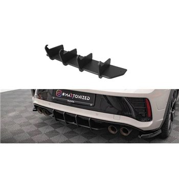 Maxton - Street Pro Central Diffuseur Arriere Volkswagen T-Roc R Mk1 Facelift Rouge