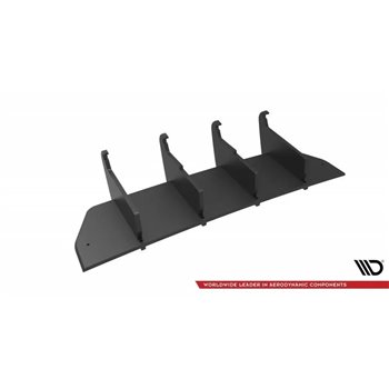 Maxton - Street Pro Central Diffuseur Arriere Volkswagen T-Roc R Mk1 Facelift Rouge