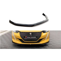 Maxton - Lame Du Pare-Chocs Avant V.2 Peugeot 208 GT Mk2 Noir Brillant