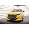 Maxton - Lame Du Pare-Chocs Avant V.2 Peugeot 208 GT Mk2 Noir Brillant