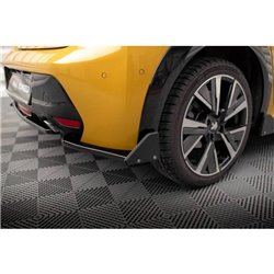 Maxton - Lames De Pare-Chocs Arrière Latérales V.1 + Ailerons Peugeot 208 GT Mk2 Noir Brillant