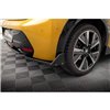 Maxton - Lames De Pare-Chocs Arrière Latérales V.1 + Ailerons Peugeot 208 GT Mk2 Noir Brillant