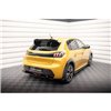 Maxton - Lames De Pare-Chocs Arrière Latérales Peugeot 208 GT Mk2 Noir Brillant