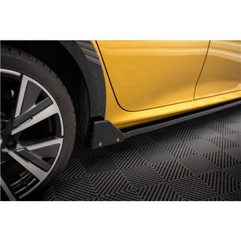Maxton - Rajouts Des Bas De Caisse + Ailerons Peugeot 208 GT Mk2 Noir Brillant