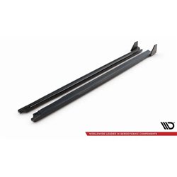Maxton - Rajouts Des Bas De Caisse + Ailerons Peugeot 208 GT Mk2 Noir Brillant