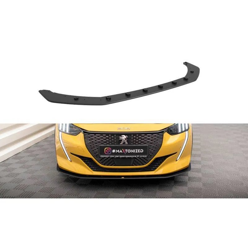 Maxton - Street Pro Lame Du Pare-Chocs Avant Peugeot 208 GT Mk2 Noir-Rouge