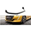 Maxton - Lame Du Pare-Chocs Avant V.1 + Ailerons Peugeot 208 GT Mk2 Noir Brillant