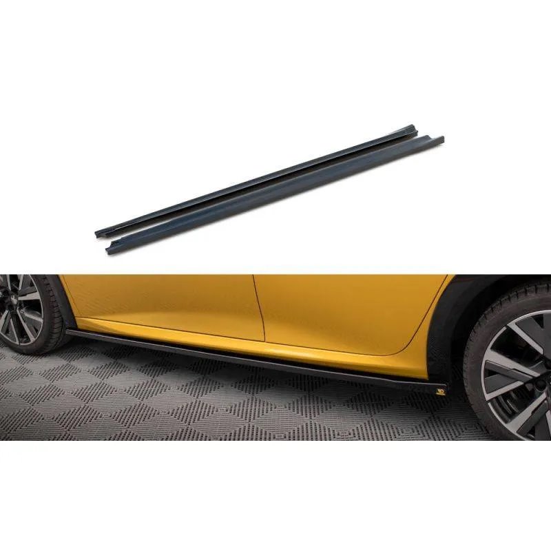 Maxton - Rajouts Des Bas De Caisse Peugeot 208 GT Mk2 Noir Brillant