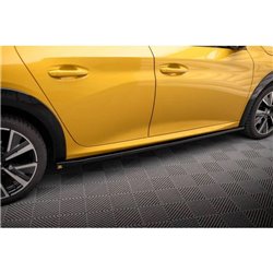 Maxton - Rajouts Des Bas De Caisse Peugeot 208 GT Mk2 Noir Brillant