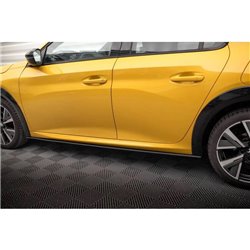 Maxton - Street Pro Rajouts Des Bas De Caisse Peugeot 208 GT Mk2 Noir-Rouge