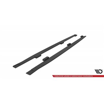 Maxton - Street Pro Rajouts Des Bas De Caisse Peugeot 208 GT Mk2 Noir-Rouge
