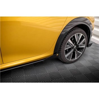 Maxton - Street Pro Rajouts Des Bas De Caisse Peugeot 208 GT Mk2 Noir + Rabats Brillant 