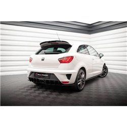 Maxton - Street Pro Central Diffuseur Arriere Seat Ibiza Cupra Sport Coupe Mk4 Noir-Rouge