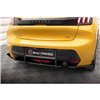 Maxton - Street Pro Lame Du Pare Chocs Arriere Peugeot 208 GT Mk2 Rouge + Rabats Brillant