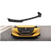 Maxton - Street Pro Lame Du Pare-Chocs Avant Peugeot 208 GT Mk2 Noir + Rabats Brillant
