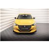 Maxton - Street Pro Lame Du Pare-Chocs Avant Peugeot 208 GT Mk2 Noir + Rabats Brillant 