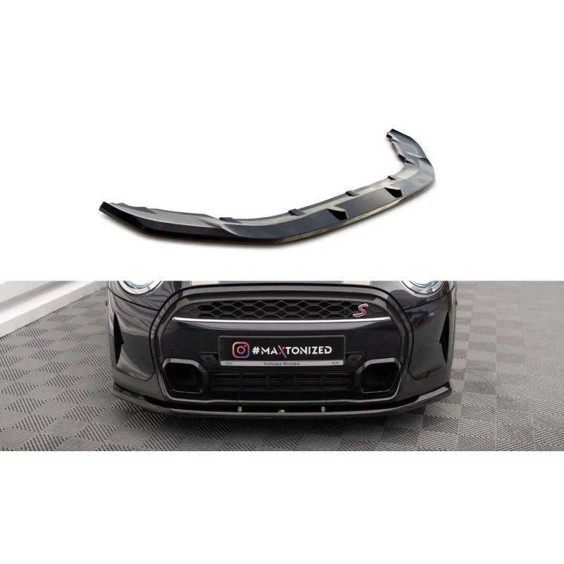 Maxton - Lame Du Pare-Chocs Avant V.1 Mini Cooper S F56 Facelift Noir Brillant