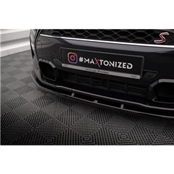 Maxton - Lame Du Pare-Chocs Avant V.1 Mini Cooper S F56 Facelift Noir Brillant