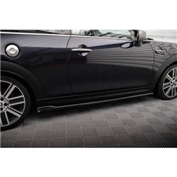 Maxton - Rajouts Des Bas De Caisse Mini Cooper S F56 Facelift Noir Brillant