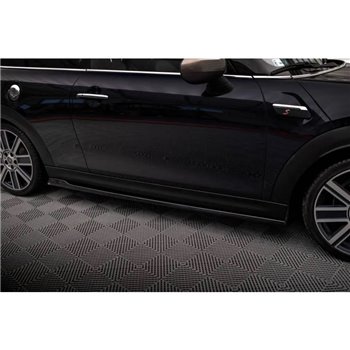 Maxton - Rajouts Des Bas De Caisse Mini Cooper S F56 Facelift Noir Brillant