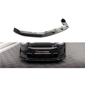 Maxton - Lame Du Pare-Chocs Avant V.2 Mini Cooper S F56 Facelift Noir Brillant