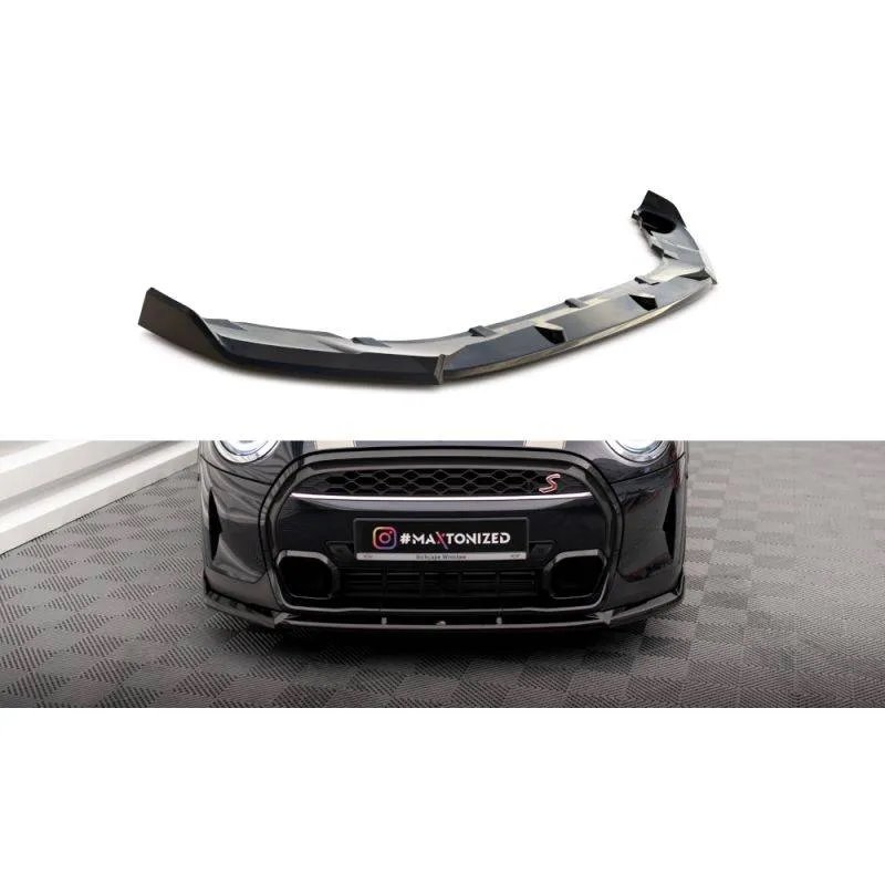 Maxton - Lame Du Pare-Chocs Avant V.2 Mini Cooper S F56 Facelift Noir Brillant