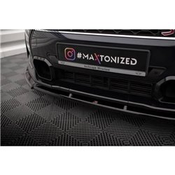 Maxton - Lame Du Pare-Chocs Avant V.2 Mini Cooper S F56 Facelift Noir Brillant