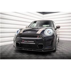 Maxton - Lame Du Pare-Chocs Avant V.2 Mini Cooper S F56 Facelift Noir Brillant