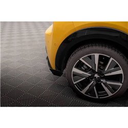 Maxton - Street Pro Lame Du Pare Chocs Arriere Peugeot 208 GT Mk2 Noir-Rouge + Rabats Brillant