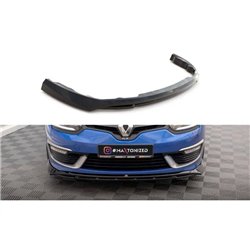 Maxton - Lame Du Pare-Chocs Avant Renault Megane GT Line Grandtour Mk3 Facelift Noir Brillant