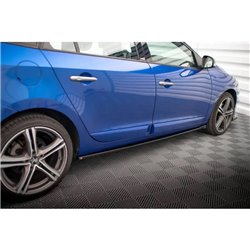 Maxton - Rajouts Des Bas De Caisse Renault Megane GT Line Grandtour Mk3 Facelift Noir Brillant