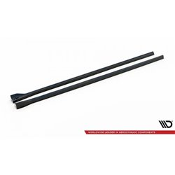 Maxton - Rajouts Des Bas De Caisse Renault Megane GT Line Grandtour Mk3 Facelift Noir Brillant