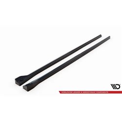 Maxton - Rajouts Des Bas De Caisse Renault Megane GT Line Grandtour Mk3 Facelift Noir Brillant
