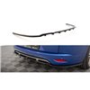 Maxton - Arriere Splitter (avec une barre verticale) Renault Megane GT Line Grandtour Mk3 Facelift Noir Brillant