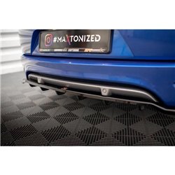 Maxton - Arriere Lame (avec une barre verticale) Renault Megane GT Line Grandtour Mk3 Facelift Noir Brillant