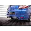 Maxton - Arriere Lame (avec une barre verticale) Renault Megane GT Line Grandtour Mk3 Facelift Noir Brillant