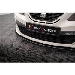 Maxton - Street Pro Lame Du Pare-Chocs Avant Seat Ibiza Cupra Sport Coupe Mk4 Noir
