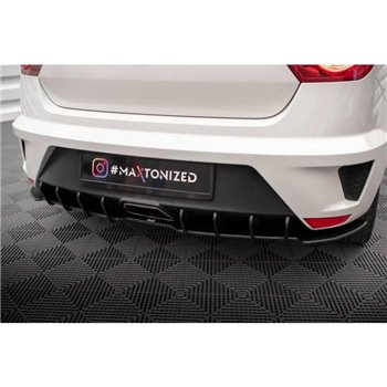 Maxton - Street Pro Central Diffuseur Arriere Seat Ibiza Cupra Sport Coupe Mk4 Noir