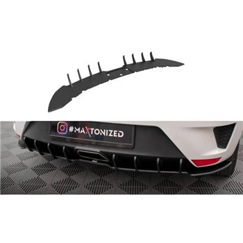 Maxton - Street Pro Central Diffuseur Arriere Seat Ibiza Cupra Sport Coupe Mk4 Rouge