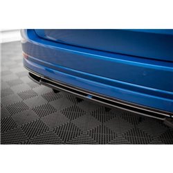 Maxton - Arriere Lame (avec une barre verticale) Skoda Octavia Sportline Mk4 Noir Brillant