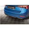 Maxton - Arriere Lame (avec une barre verticale) Skoda Octavia Sportline Mk4 Noir Brillant