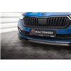 Maxton - Lame Du Pare-Chocs Avant V.2 Skoda Octavia Sportline Mk4 Noir Brillant