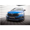 Maxton - Lame Du Pare-Chocs Avant V.2 Skoda Octavia Sportline Mk4 Noir Brillant